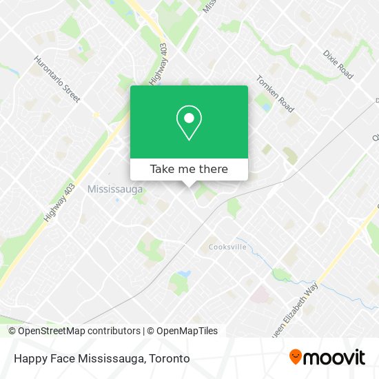 Happy Face Mississauga map