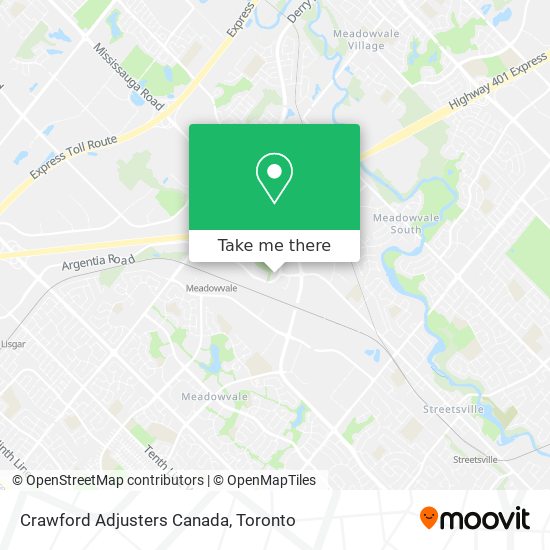 Crawford Adjusters Canada map