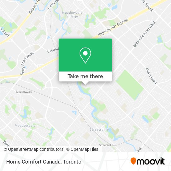 Home Comfort Canada map