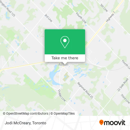 Jodi McCreary map