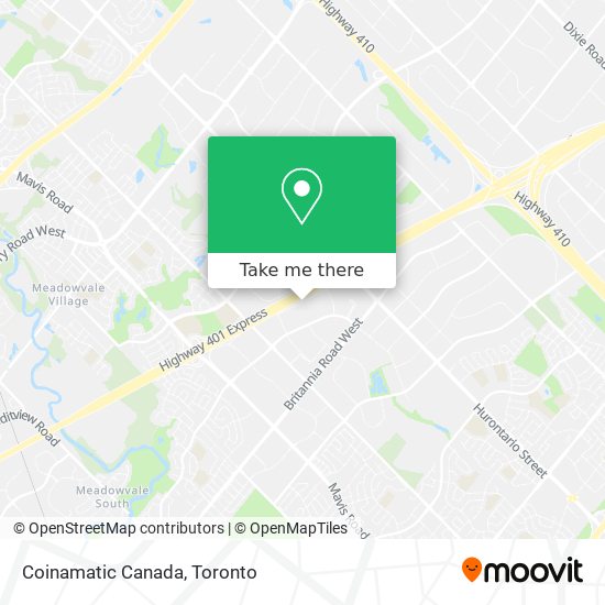 Coinamatic Canada map