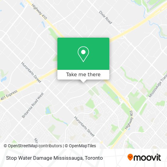 Stop Water Damage Mississauga map