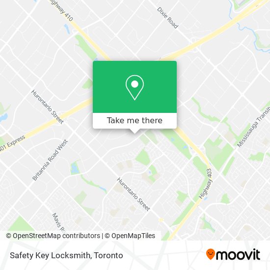 Safety Key Locksmith map