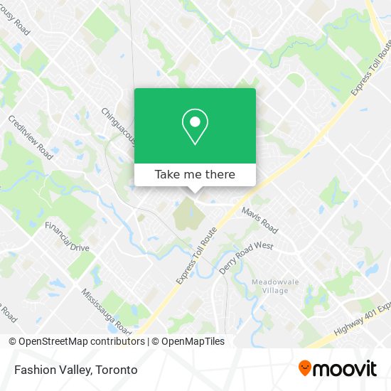 Fashion Valley map