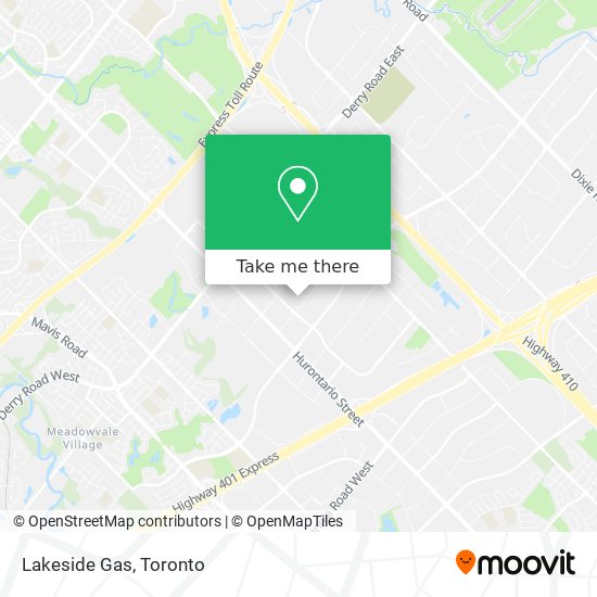 Lakeside Gas map