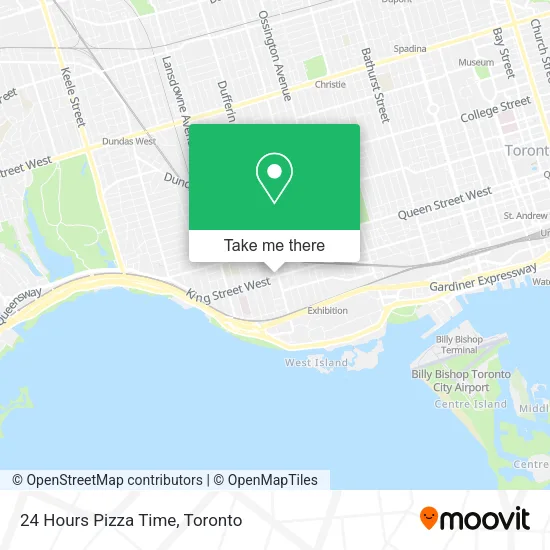24 Hours Pizza Time map