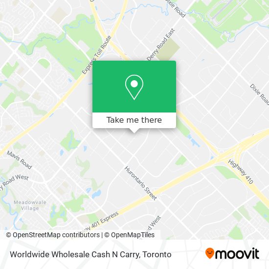 Worldwide Wholesale Cash N Carry map