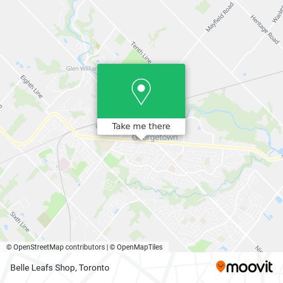 Belle Leafs Shop map