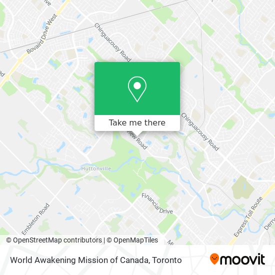 World Awakening Mission of Canada map