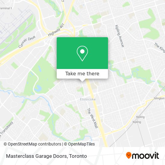 Masterclass Garage Doors map