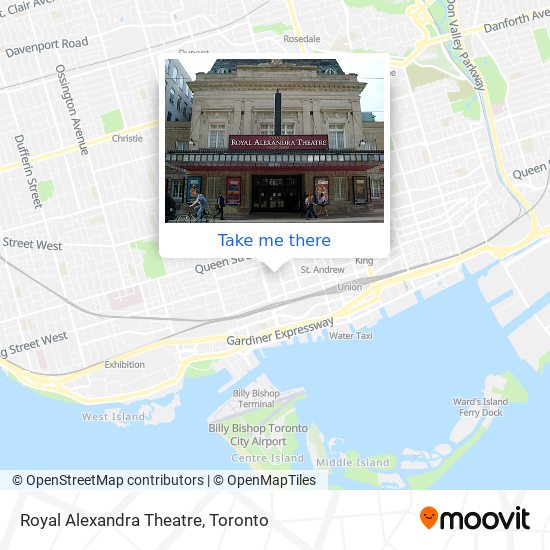 Royal Alexandra Theatre map