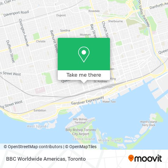 BBC Worldwide Americas map