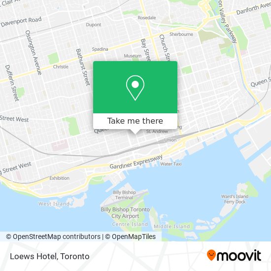 Loews Hotel map