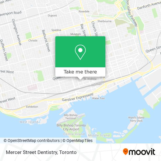 Mercer Street Dentistry map