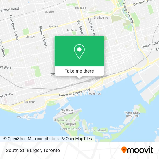 South St. Burger map