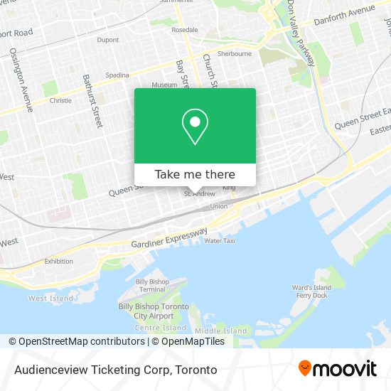 Audienceview Ticketing Corp map