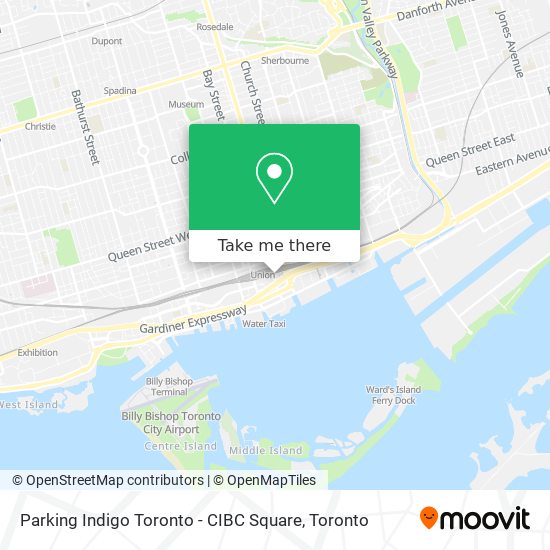 Parking Indigo Toronto - CIBC Square map