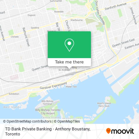 TD Bank Private Banking - Anthony Boustany map