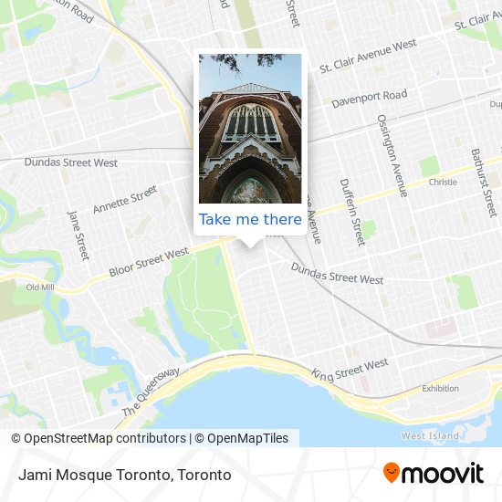 Jami Mosque Toronto map