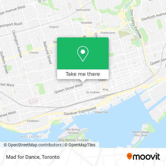 Mad for Dance map