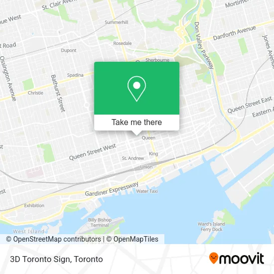 3D Toronto Sign map