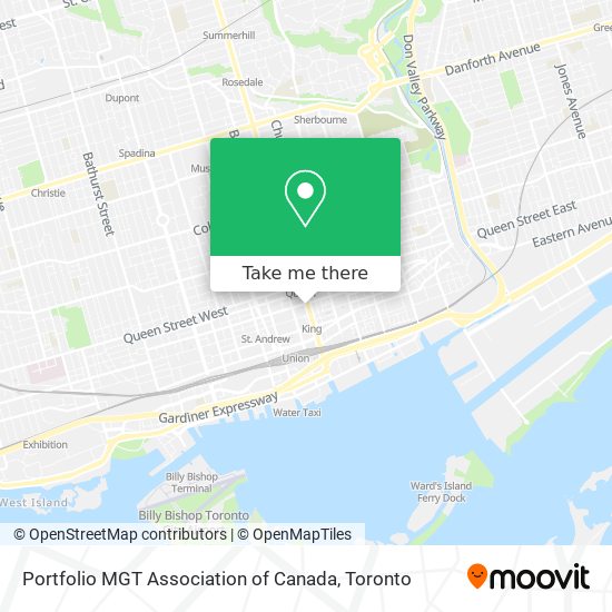 Portfolio MGT Association of Canada map