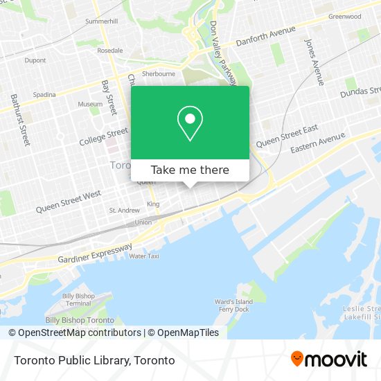 Toronto Public Library map