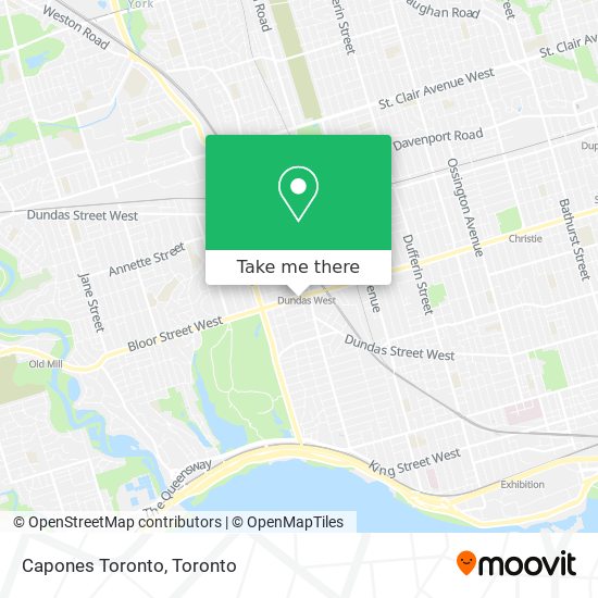 Capones Toronto map