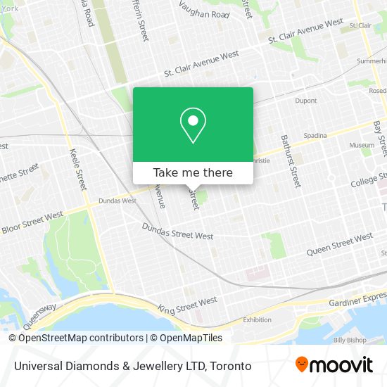 Universal Diamonds & Jewellery LTD map