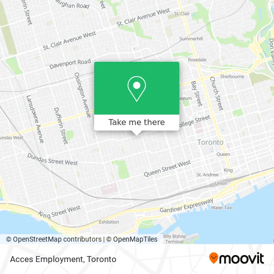 Acces Employment map