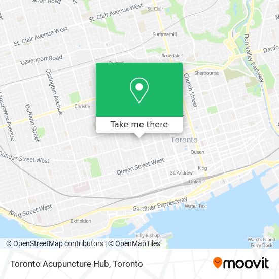 Toronto Acupuncture Hub map