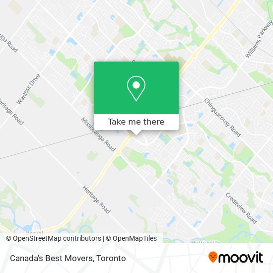 Canada's Best Movers map