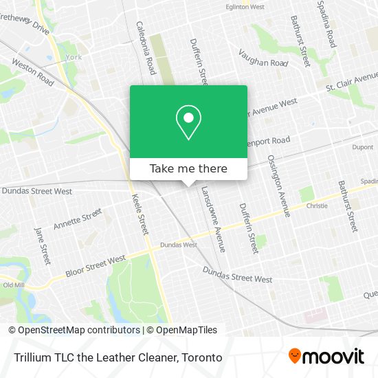 Trillium TLC the Leather Cleaner map