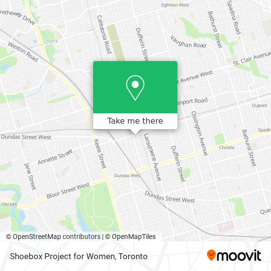 Shoebox Project for Women map