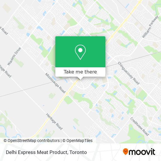 Delhi Express Meat Product map