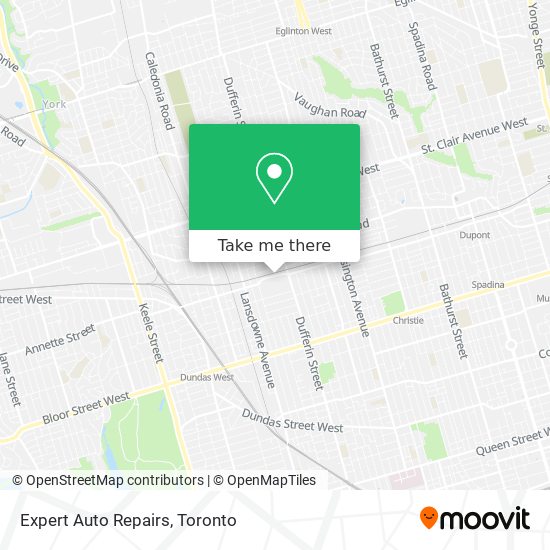 Expert Auto Repairs map