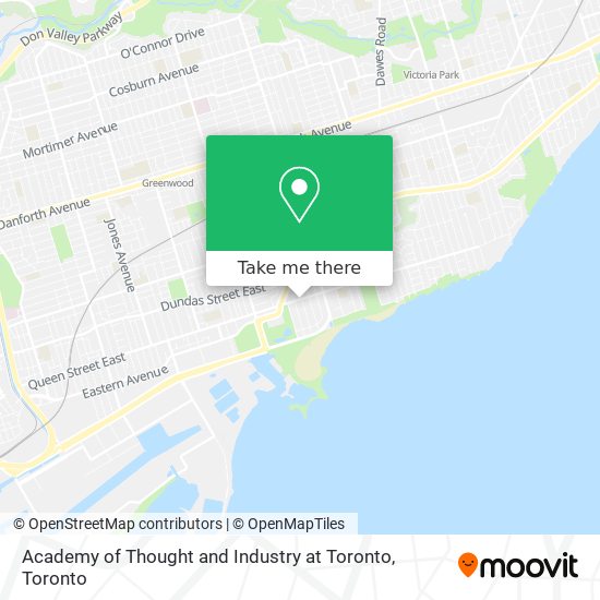 Academy of Thought and Industry at Toronto map