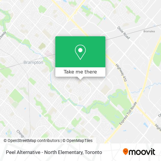 Peel Alternative - North Elementary map