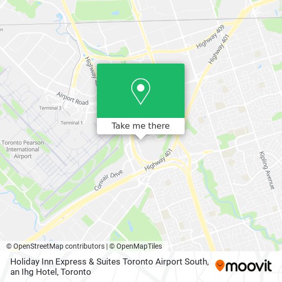 Holiday Inn Express & Suites Toronto Airport South, an Ihg Hotel map