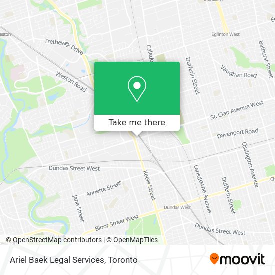 Ariel Baek Legal Services map