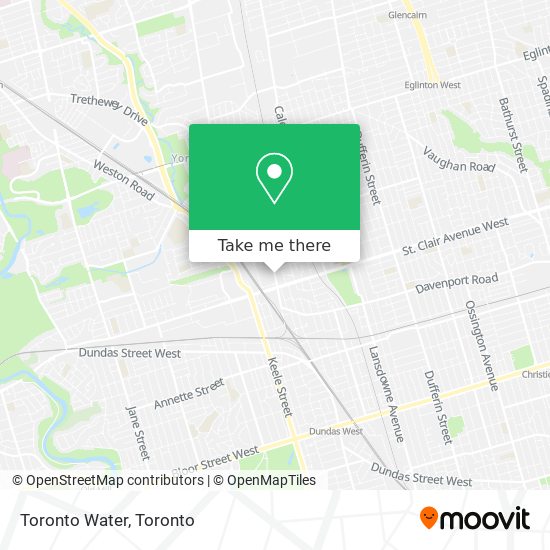 Toronto Water map