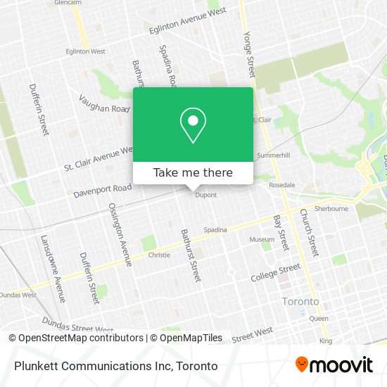 Plunkett Communications Inc map