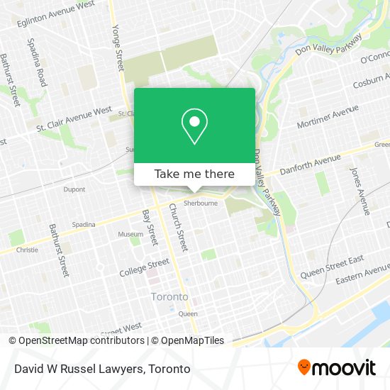 David W Russel Lawyers map