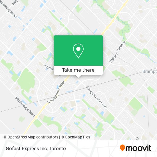 Gofast Express Inc map