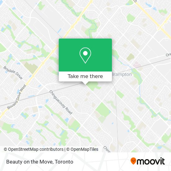 Beauty on the Move map