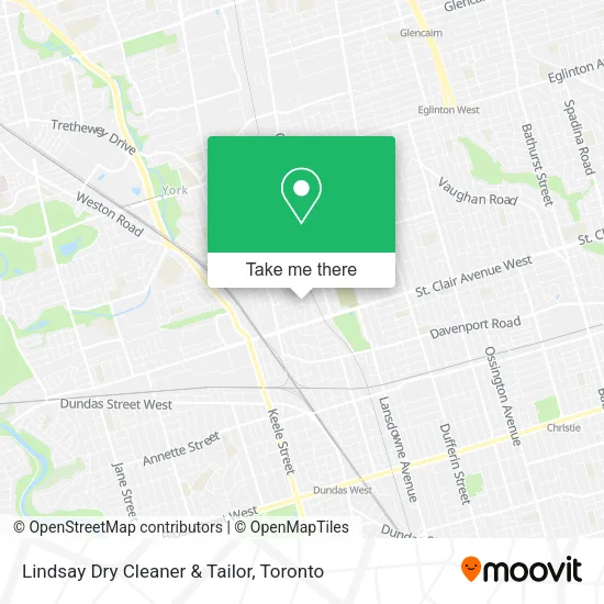 Lindsay Dry Cleaner & Tailor map