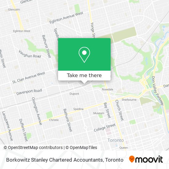 Borkowitz Stanley Chartered Accountants map