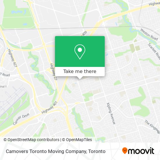 Camovers Toronto Moving Company plan