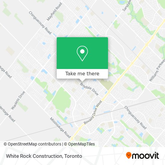 White Rock Construction map