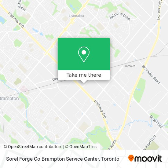 Sorel Forge Co Brampton Service Center plan